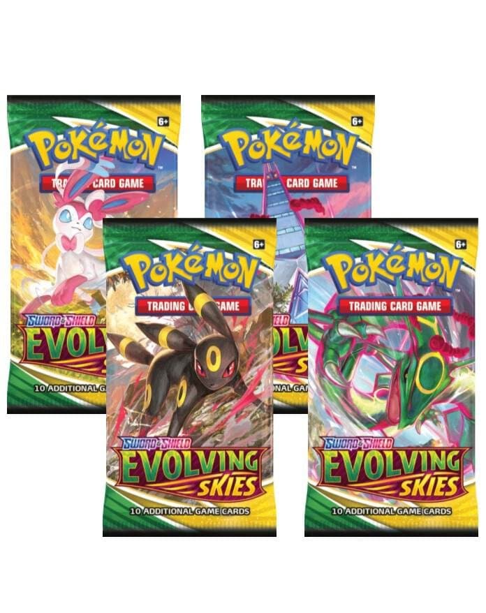Evolving Skies Booster Pack Art Bundle (Set of 4)