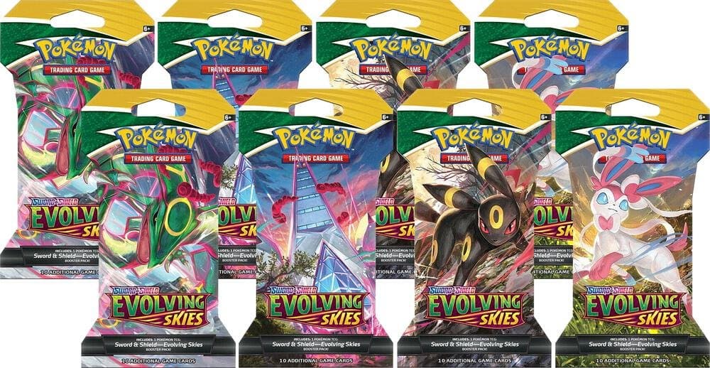 Evolving Skies Sleeved Booster Pack Bundle (Set of 8)